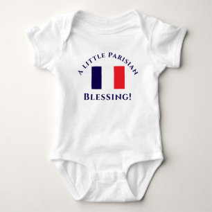 Customizable French Patriotic Baby Bodysuit