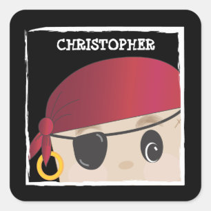 Customizable Friendly Pirate Sticker