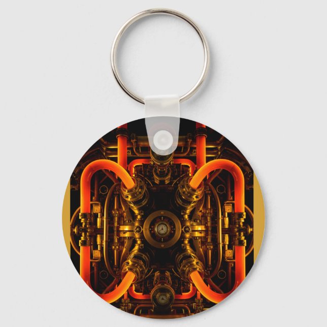 Customizable Frisbee – Fun Outdoor Game for All Ag Keychain (Front)