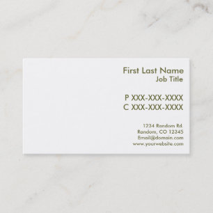 Customizable fruit vegetable medley business cards