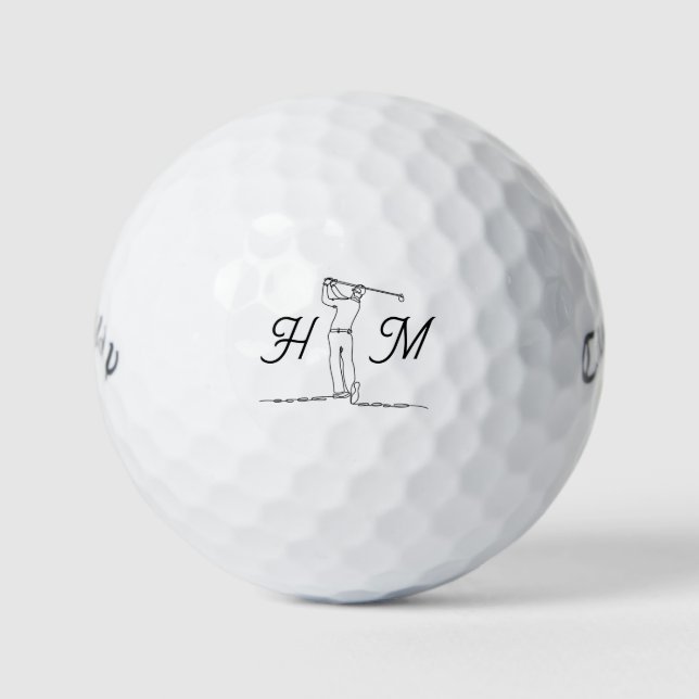 Customizable Fun Birthday Father's Day Gift  Golf Balls (Front)