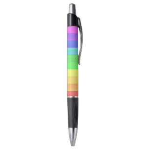 Customizable Fun Elegant Colourful Rainbow Stripes Pen