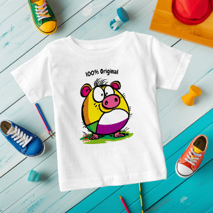 Customizable Funny and Colourful Pig Kids T-Shirt