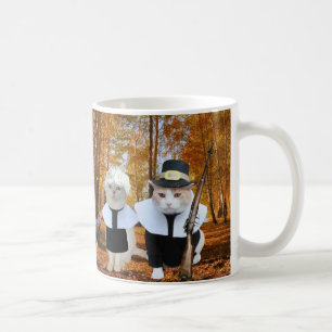 Customizable Funny Cat/Kitty Pilgrims Coffee Mug