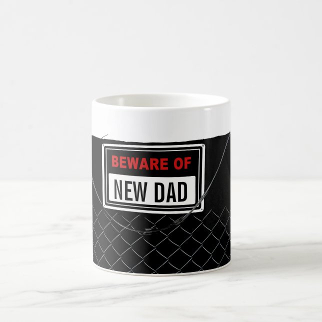 Customizable Funny Cute Unique First Father's Day Coffee Mug (Center)