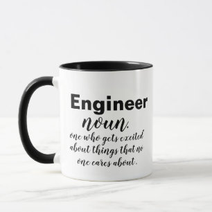 Customizable Funny Engineer Pun Joke Humour Coffee Mug