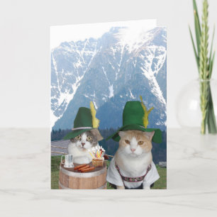 Customizable Funny German Cats/Kitties Card