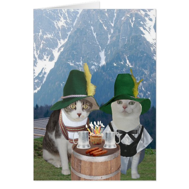 Customizable Funny German Cats/Kitties for Spouse (Front)