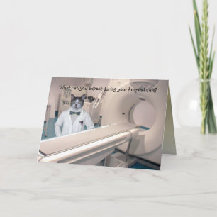 Customizable Funny Hospital Stay Get Well Card