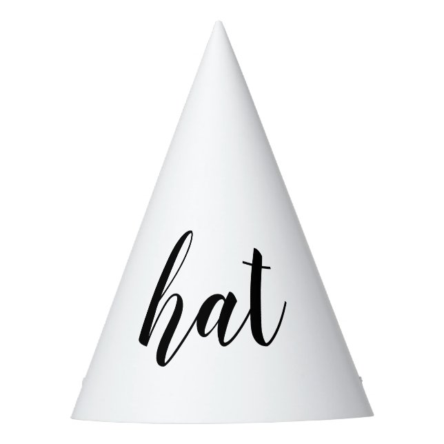 Customizable Funny Literal Word Party Hat (Front)