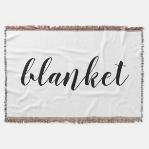 Customizable Funny Literal Word Throw Blanket