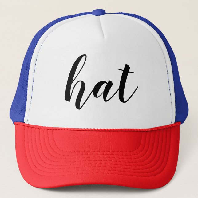 Customizable Funny Literal Word Trucker Hat (Front)