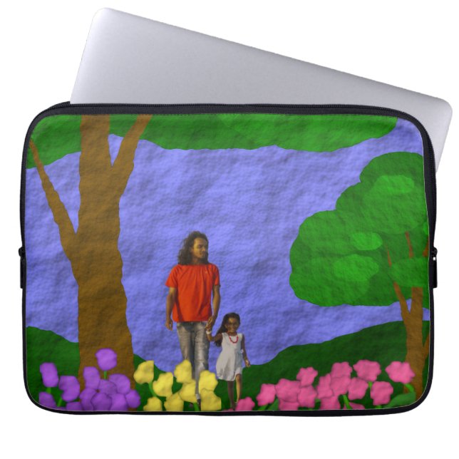 Customizable Garden Laptop Sleeve (Front)