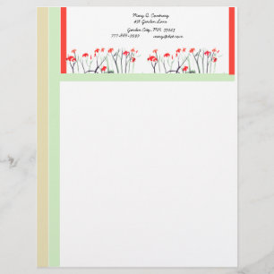 Customizable Garden Letterhead Template 1