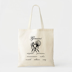 Customizable Gemini traits Greek-style Zodiac Tote Bag
