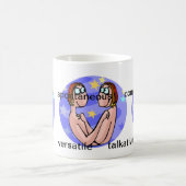 Customizable Gemini traits with Cute Cartoon Twins Coffee Mug (Center)