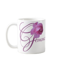 Customizable Gemma name pink rose flowers boho 