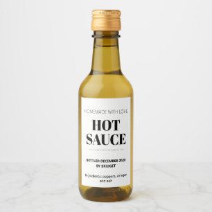 Customizable Generic Hot Sauce Wine Label