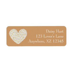 Customizable Gerber Daisy Heart