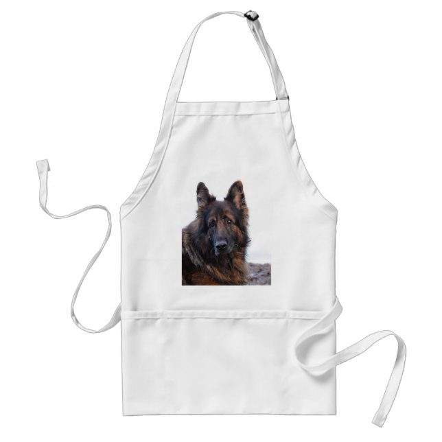 Customizable German Shepherd Dog Standard Apron (Front)