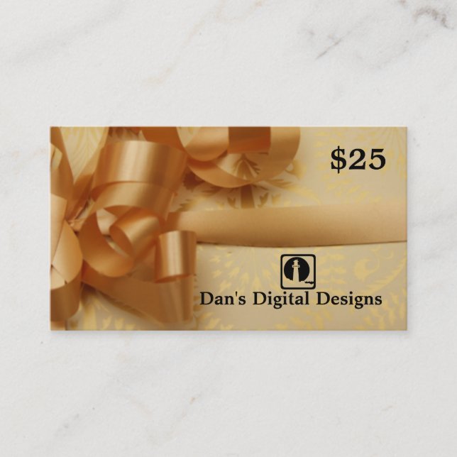 Customizable Gift Card (Front)