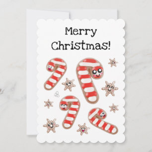 Customizable Ginger Bread - Merry Christmas Card