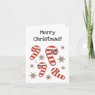Customizable Ginger Bread - Merry Christmas Card