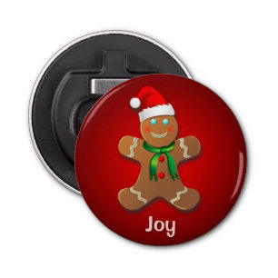 Customizable Gingerbread Man Bottle Opener