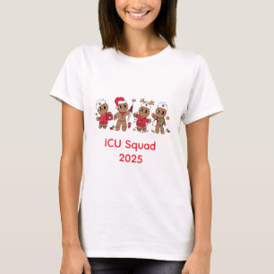 Customizable Gingerbread Medical Team Christmas T-Shirt
