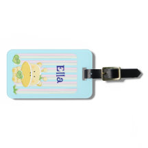 Customizable Giraffe cartoon tag with quote