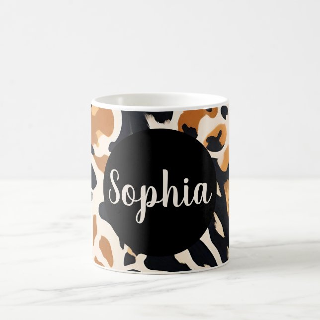 Customizable Giraffe Print Coffee Mug (Center)