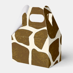 Customizable Giraffe Print Favour Box