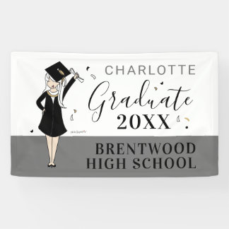 Customizable Girl Avatar | High School Graduation  Banner