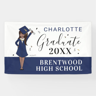 Customizable Girl Avatar | High School Graduation  Banner