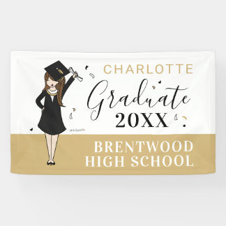 Customizable Girl Avatar | High School Graduation  Banner