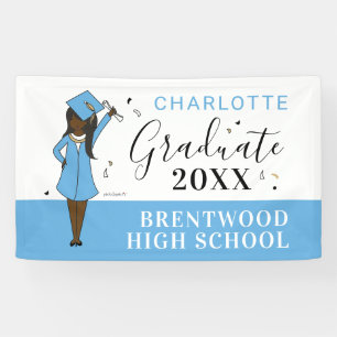 Customizable Girl Avatar   High School Graduation  Banner