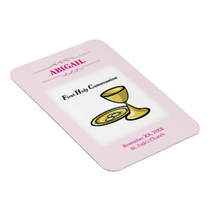Customizable, Girl Communion Body and Blood Magnet