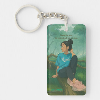 Customizable Girl Quoted Keychain
