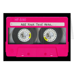 Customizable Girly Pink Cassette Tape