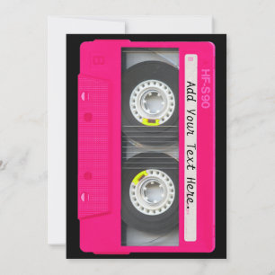 Customizable Girly Pink Cassette Tape