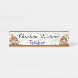Customizable Gnome Homes Desk Name Plate