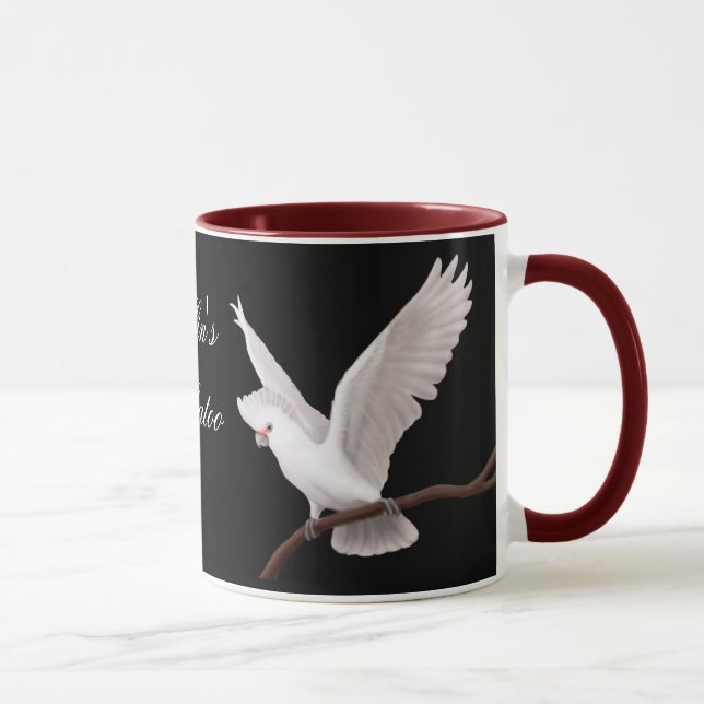 Customizable Goffin's Cockatoo Mug (Right)