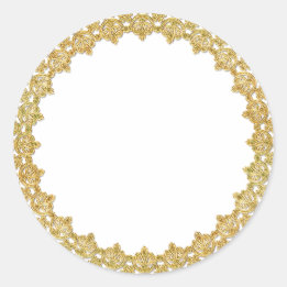 Customizable Gold Frame Stickers
