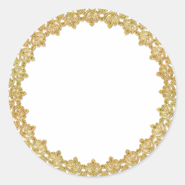 Customizable Gold Frame Stickers (Front)