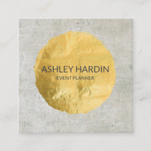 Customizable Gold Leaf Foil Business Card