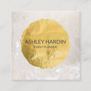 Customizable Gold Leaf Foil Business Card