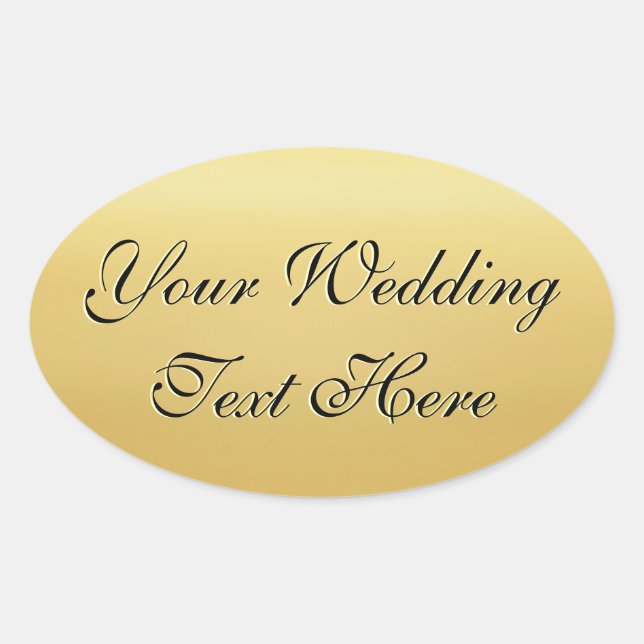 Customizable Gold Wedding Seal (Front)