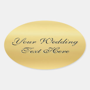 Customizable Gold Wedding Seal