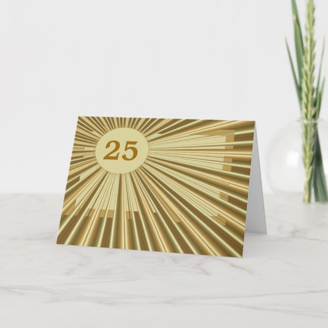 Customizable Golden Birthday Card (Front)