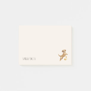Customizable Golden Retriever Lovers Birthday Gift Post-it Notes